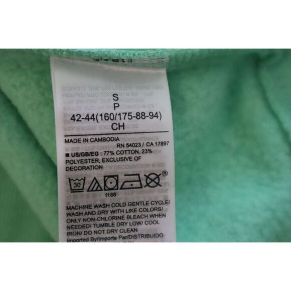 GAP 870256-16 Women’s Sz S Aloe Global Green Logo Full Zip Fleece Hoodie - Picture 4 of 7